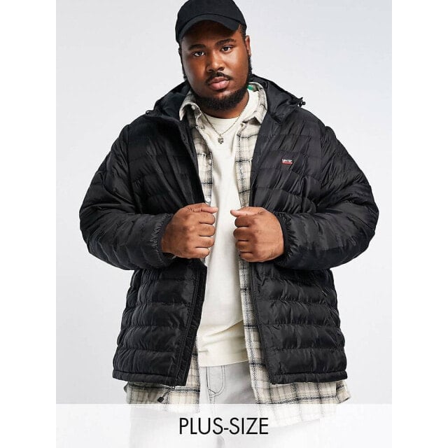 

Черная пуховая куртка Levi s Big & Tall Presido