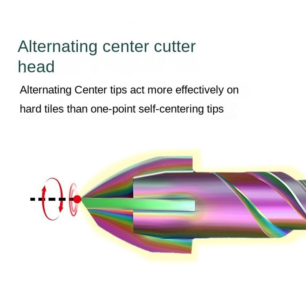 2PCS High Hardness Eccentric Drill Zinc Zinc Alloy Tile Hole Drilling Bit Concrete Drill Bit  Glass Marble