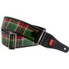 Straps Guitar 6cm Tartan Green RightOn! Strap, Wide, 95-150cm Long,