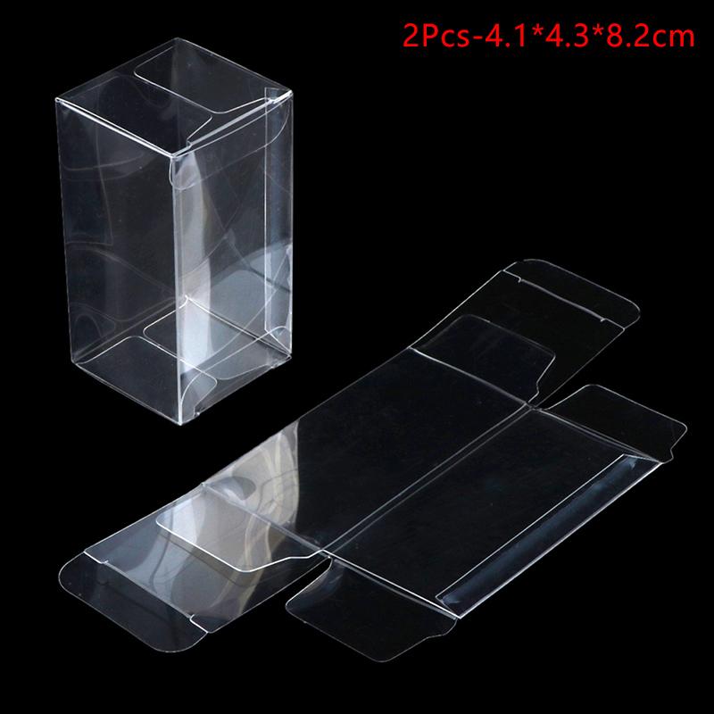 2/5Pcs 1:64 Car Model Display Box Transparent Protective Case Pvc Dust Cover Storage Holder