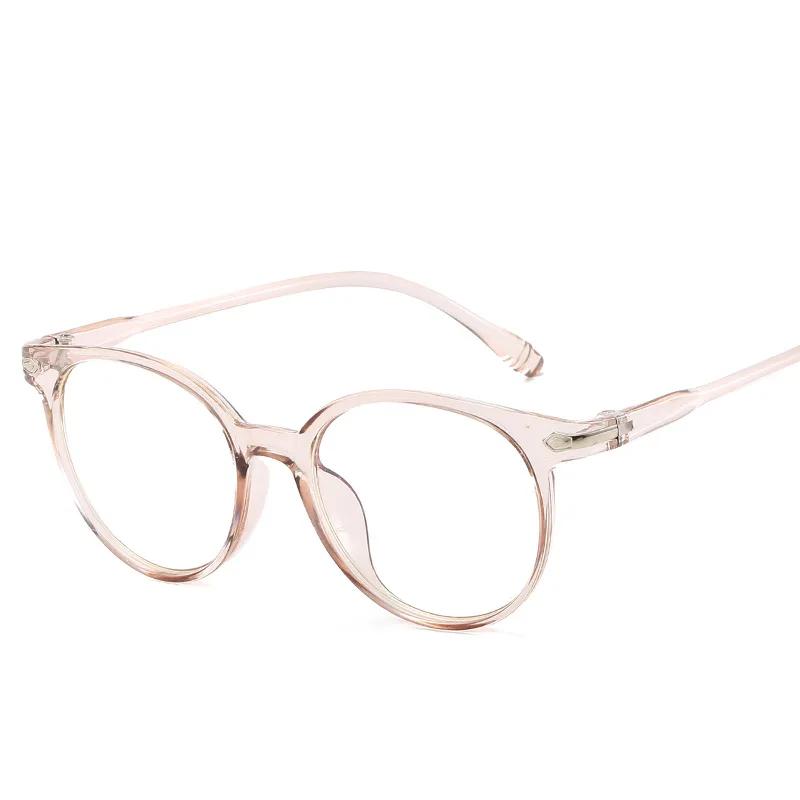 Popular Retro Fashion Flat Eyeglass Oversized Transparent Color Frames Artistic Versatile Fashionable Glasses Computer Eyewear
