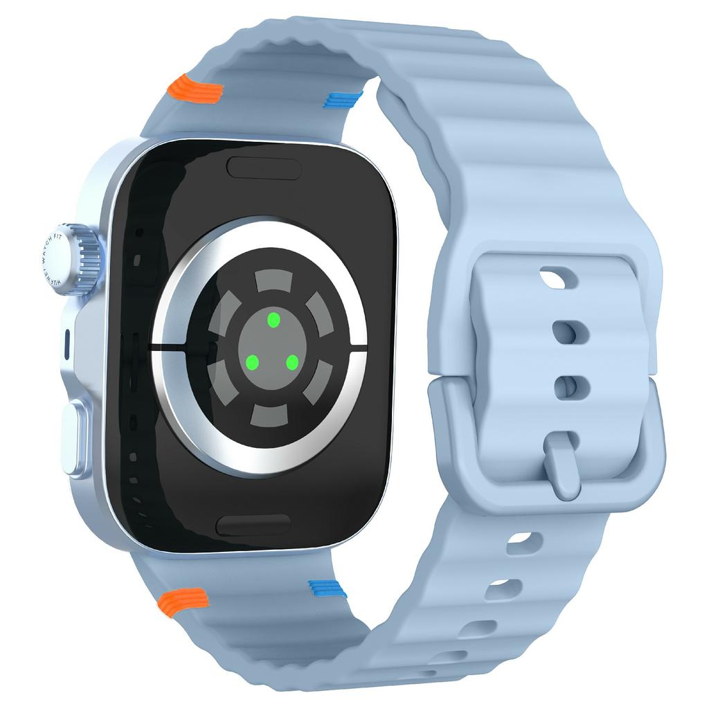 Silikon Uhrenarmband für Huawei Watch Fit 4 Pro/Fit 4/Fit 3 Design mit Wellennähten Handgelenkband