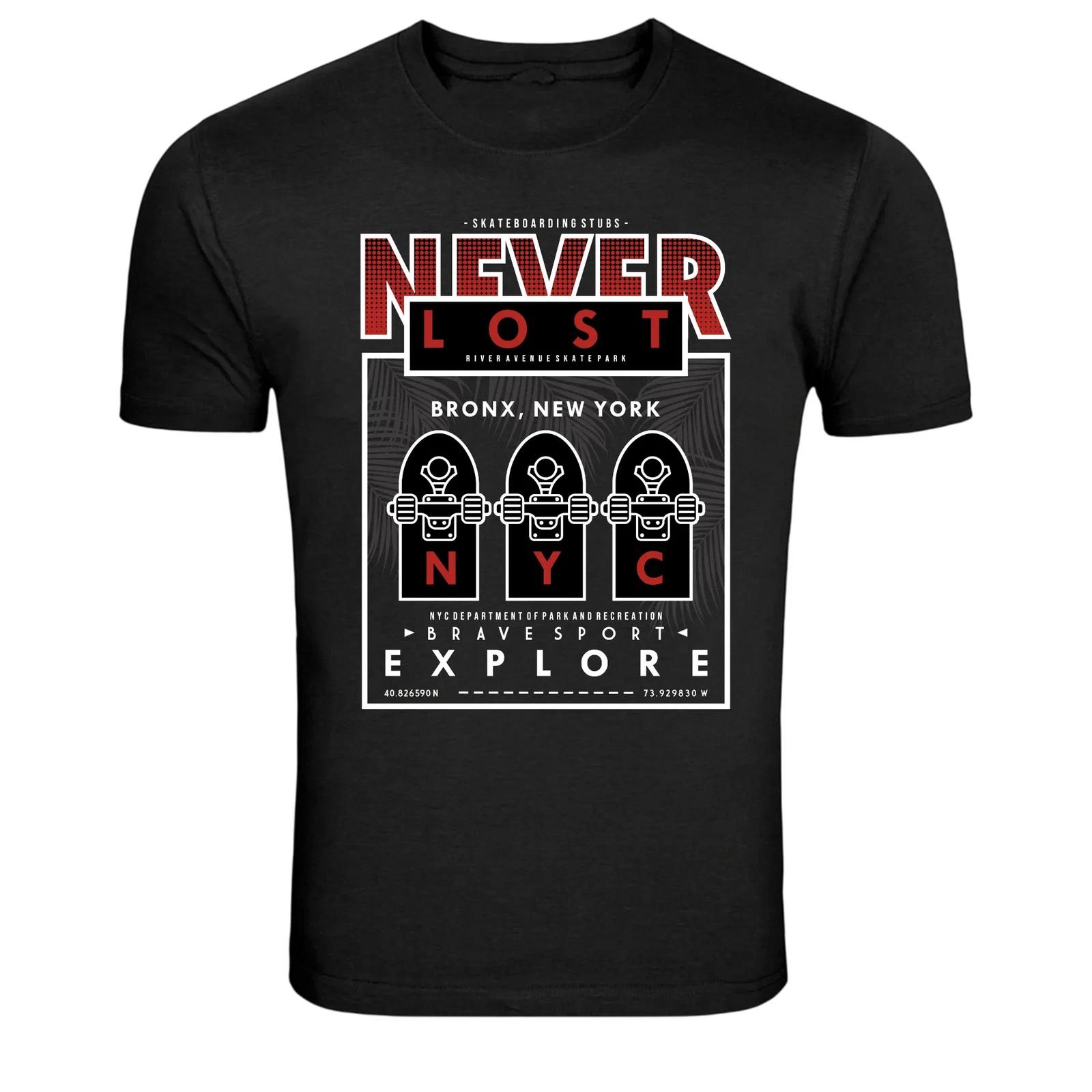 Never Lost Bronx New York Skateboarding Graphic T-Shirt XS