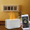 LED Budík Difuzér Esenciálních Olejů Aromaterapie Zvlhčovač Vzduchu 400ml Bluetooth Reproduktor Plamenový Zvlhčovač Domácí Aroma Stroj