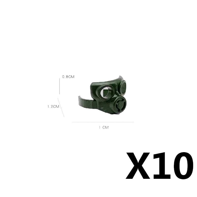 Military MOC Figure Building Blocks Explosion Proof Helmet Hat Gas Mask Kit SWAT Goggle Vest Belt Headset DIY Toy Gift K001