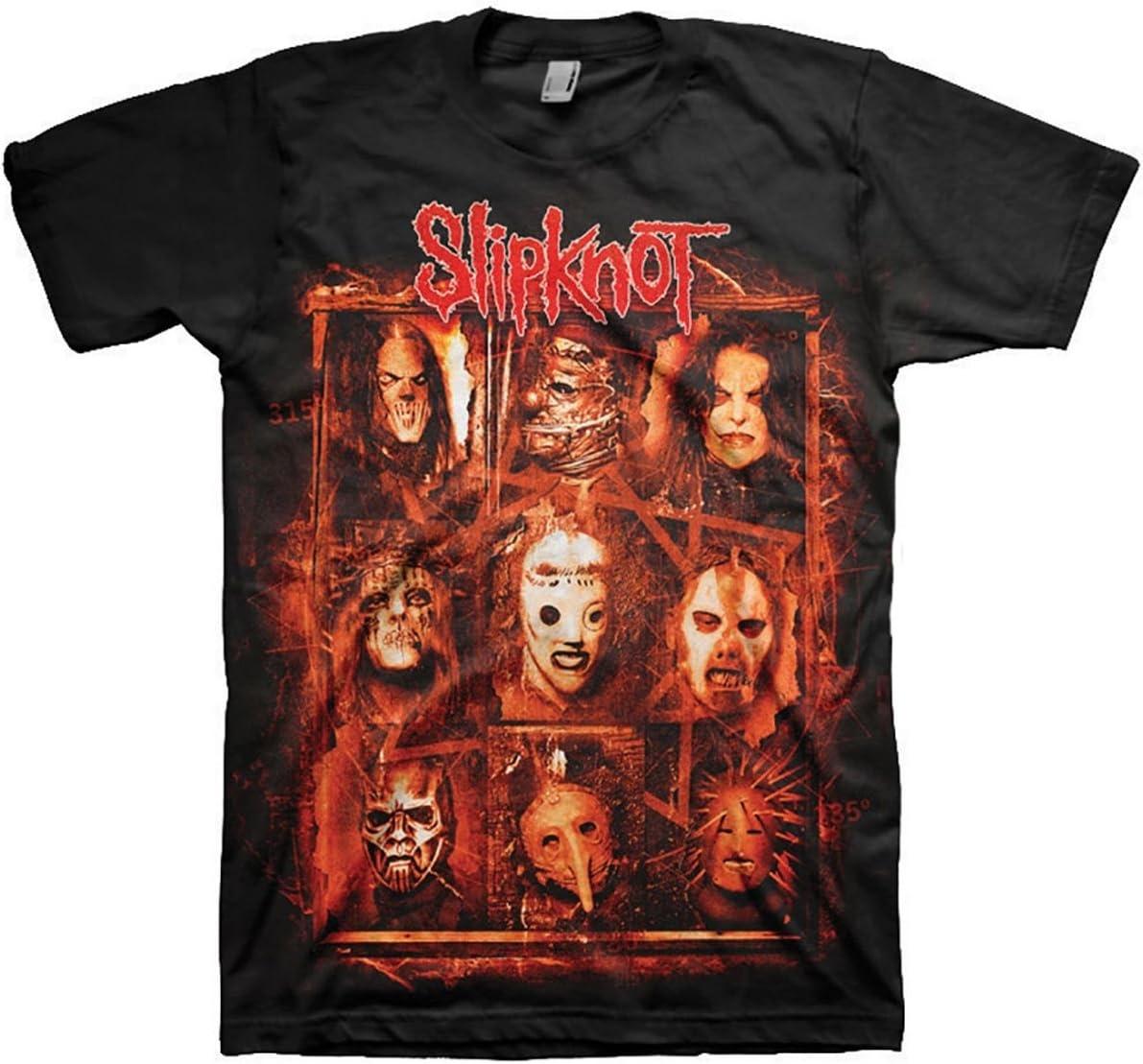 Slipknot Мужской Ржавое Лицо (Назад Печать) Футболка Большая Черная XXXXXL чёрный