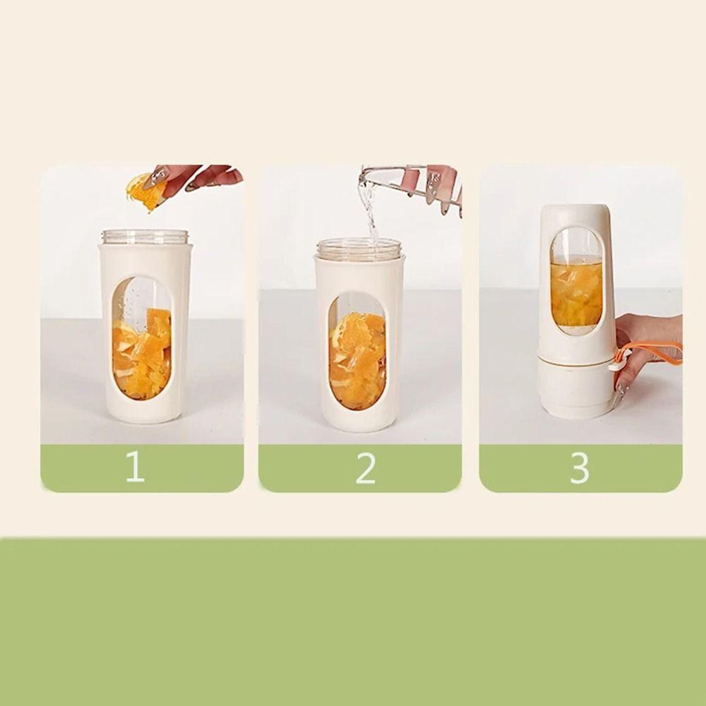with Straw Automatic Juicing Cup Hanging Lanyard Personal Juicer Bottle Portable Blender  Smoothies