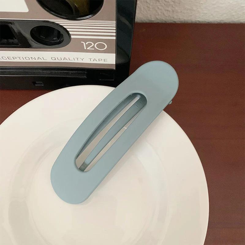 Korean Large BB Clip Simple Solid Color Seamless Hair Clip for Women Fashion Duckbill Clip Hairpin Girl Hair Accessories