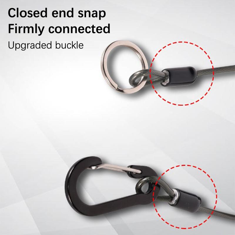 Fishing Missed Rope Anti-Lost Spiral Spring Lure Pliers Lanyard Wire Spring Rope Prevent Rod Drop Lose Tool Fishing Accessories