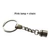 Keychain Light Zinc Alloy Portable Keyring Lamp Handbag Outdoor Key Chain Pendant Storage Battery Operated Decorative