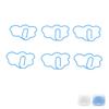 100 Pcs Cloud Shaped Paper Clips Cute Fun Decorative Iron Bookmarks Planner Clips with Transparent B