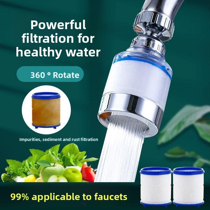 Splash-proof Faucet, Pressure-increasing, 360-degree Rotating Filter, Universal Kitchen Faucet Foaming Device, Extended Water-saving Device