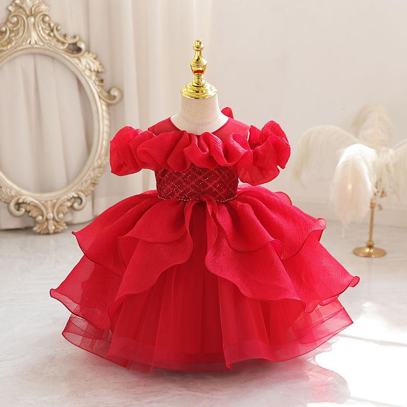 Lolita Princess Sequin Dress: Baby s First Birthday Party Gown