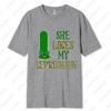 Saint Patricks Day Couple Tee Fun Festival Graphic Simple Style Oneck Printed Unisex Cotton Tshirt Man Women Lovers Clothes