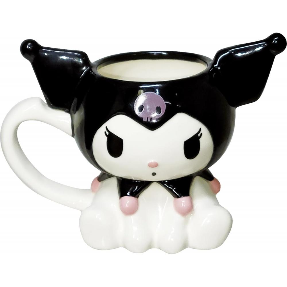 Sun Art Sanrio  Sanrio  Kuromi Mug Cup Approx. 200ml Die Cut Sanrio Goods Tableware San4359 4 04. Kuromi