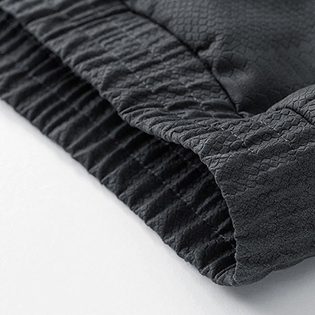 Men's Solid Color Zipper Stand Collar PU Leather Jacket Casual Sports Trendy Coat