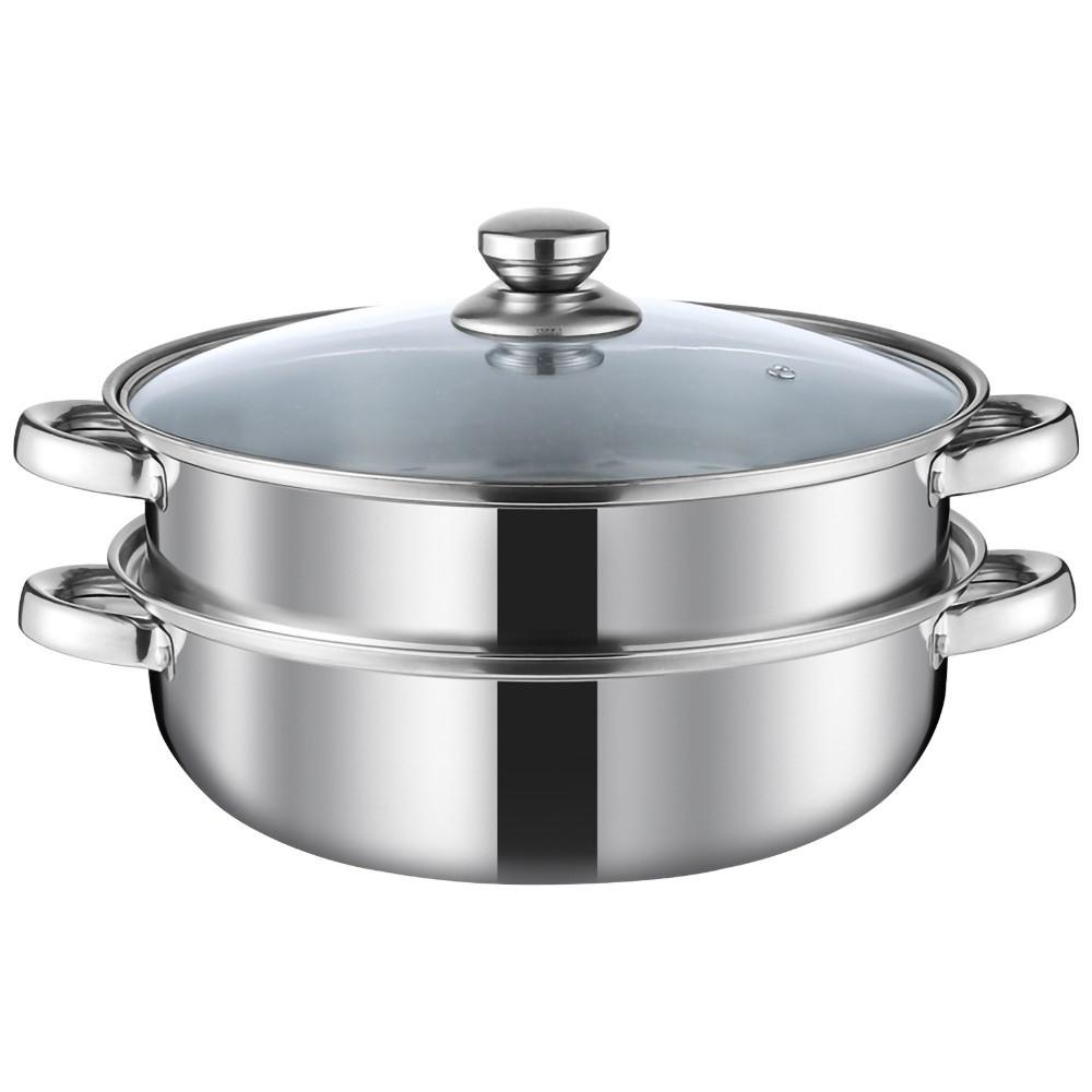 Stainless Steel Stainless Steel Steamer Fish/Soup/Hot Pot Double Boilers Steaming Cookware  Stews