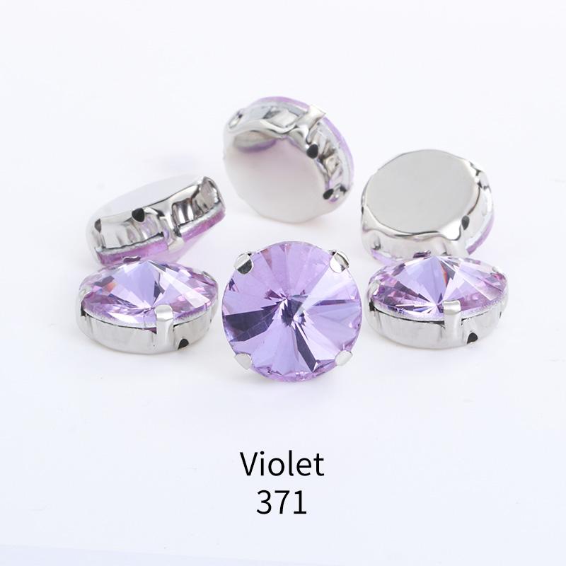 Kulaté korálky 18mm knoflíky, skleněný kámen se stříbrnými drápy, našívací kamínky, krystaly, štrasové diamanty pro vyšívání oděvů