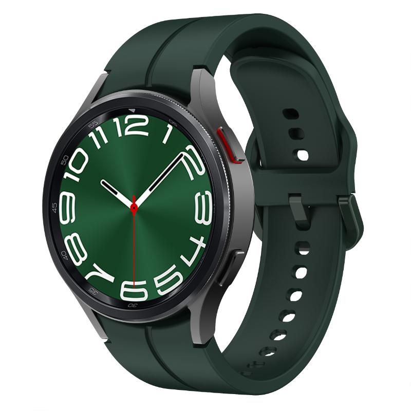 Silicone Band for Samsung Galaxy Watch 7/6/5/4 44mm 40mm/5 Pro 45mm Bracelet Galaxy Watch 4/6 Classic 47mm 43mm 46mm 42mm Strap