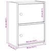 Bookshelf Smoked Oak 40x24x52 Cm Engineered Wood