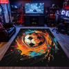 Watercolor Splash Soccer Large Room Carpet Non Slip Cartoon Kids Bedroom Living Room Floor Mat Home Decor Children's Play Carpet