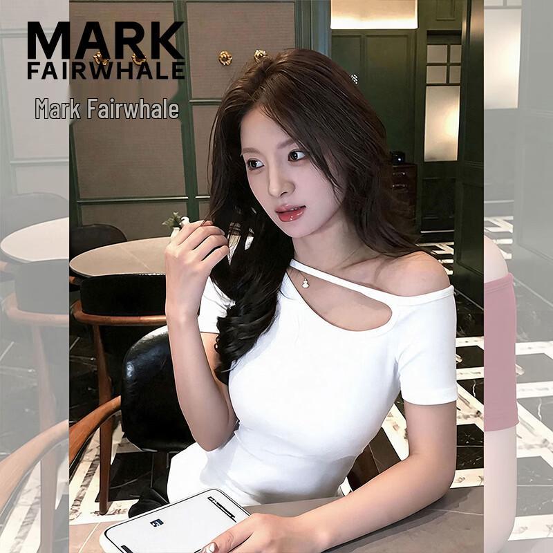 Mark Fairwhale Women s Off-Shoulder Slim Fit T-Shirt 2026 Summer Collection S