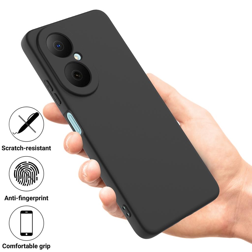 Pro Huawei Nova Y73 4G Pouzdro z tekutého silikonu Kryt na zadní stranu telefonu s poutkem na ruku