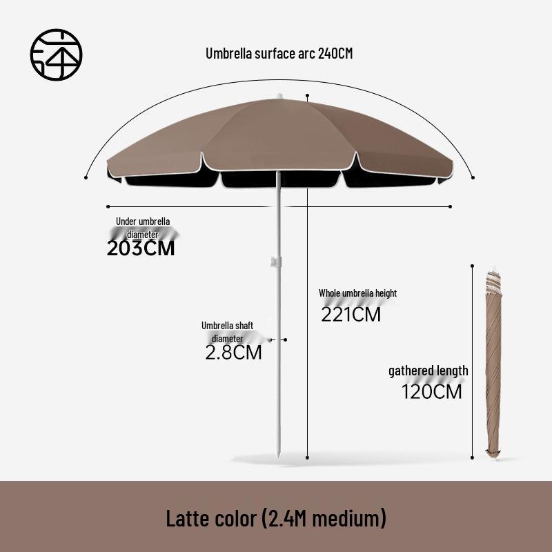 Large Outdoor Sunshade Commercial Stall Umbrella