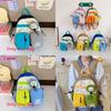 Childrens Cartoon Embroidered Backpack With Breathable Nylon For School And Toddler Use