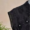 Short Sleeve Cheongsam T-Shirt Jacquard Weave Slanting Lapel Top  Summer Outfit