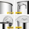 Zhongji 201 Stainless Steel Commercial Stock Pot with Lid