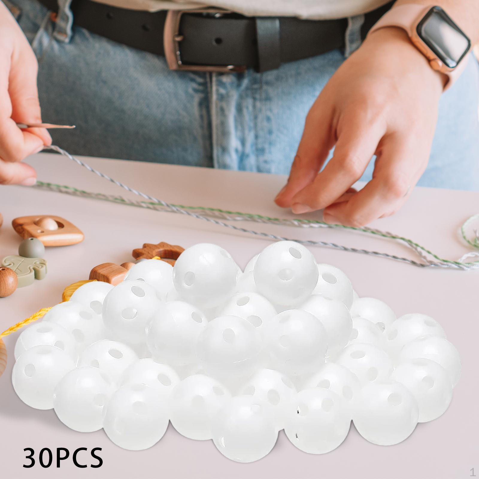 

30 штук шариков-погремушек для игрушечных вставок, аксессуары для кукол, DIY шумовые элементы 2.4cm