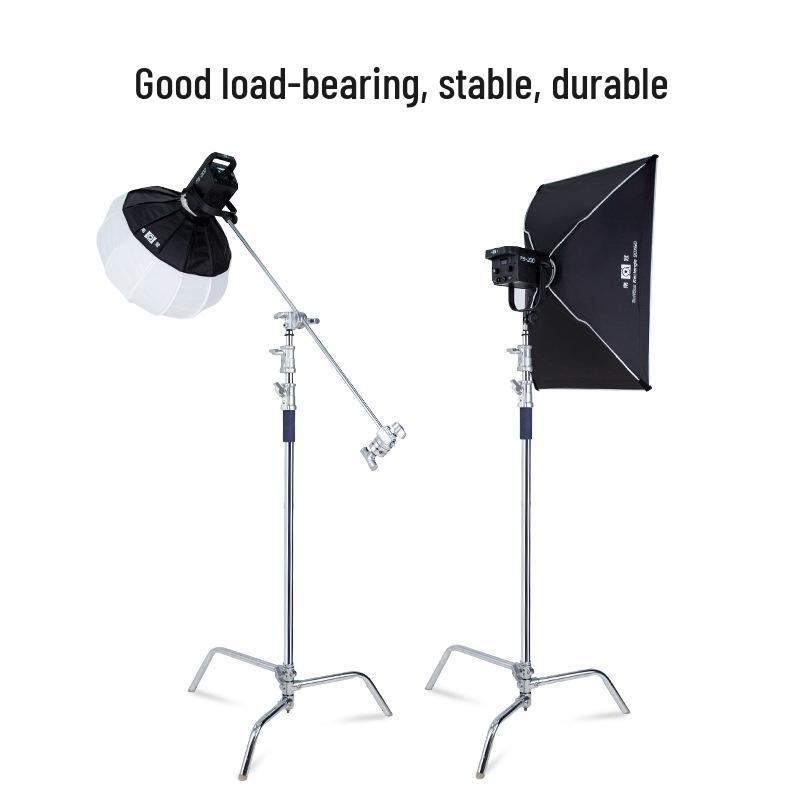 Foldable Aluminum Alloy Multifunctional Light Stand for Photography & Live Broadcast