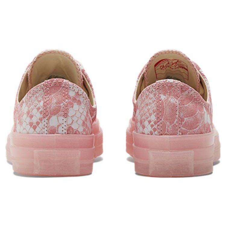 Golf Wang x Converse Chuck 70 Low Pink Python Unisex Sneakers Pink-Dogwood Vintage-White 173189C