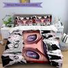 3Pcs Eyes Sharingan Bedding Set Soft Fabric Duvet Cover Pillowcases Christmas Xmas Halloween Gift 1 Duvet Cover 2 Pillowcase S14