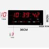 Modern LED Digital Wall Clock with Calendar and Temperature Display, Large Numbers, for Living Room