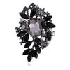 Luxury Full Crystal Exaggerated Broocch For Women Men Elegant Rhinestone Waterdrop Pin Lady Clothing Coat Corsages Accessories