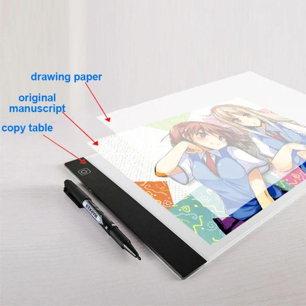 3 Level Dimmable Drawing Copy Pad Board Adjustable Led Light Pad New Animation Painting Pad