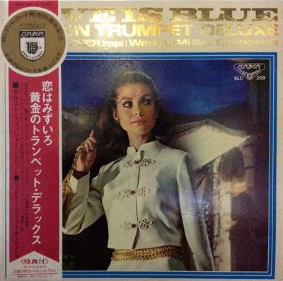 LP Record HORST FISCHER - Love Is Blue (Golden Trumpet Deluxe SLC209 LONDON 1968 Japan Obi Jazz Used