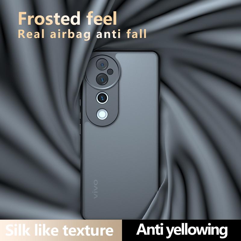 Hülle für VIVO V40 Pro V40Lite V40SE V30 V29 E Luxus Panzer Matt Transparent Acryl PC +silikonr Hülle für VIVO V 40 Lite Stoßfeste Bumper