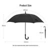 MAYDU Men's Business Semi-Automatic Straight Umbrella
