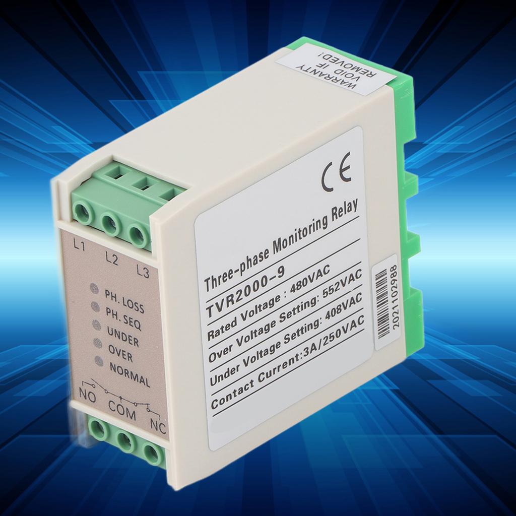 3 Phase Circuit  Voltage Monitoring Relay Undervoltage Phase Sequence Protector