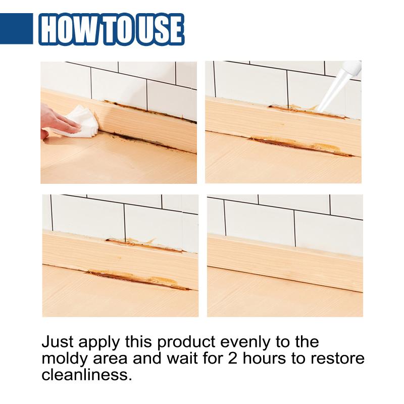 Household Mildew Remover Gel Long Lasting Mold Cleaning Solution for Bathroom Tile Washing Machine Wall Use