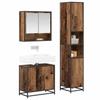 Bathroom Furniture Set with Shelf 3 pcs Reclaimed Wood Effect Particleboard