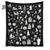DIY Coloring Projects for Teens Halloween Blanket Throw Blanket with Ghost Patterns Color Your Artistic Bedroom Decor Accessories Own Washable Cozy
