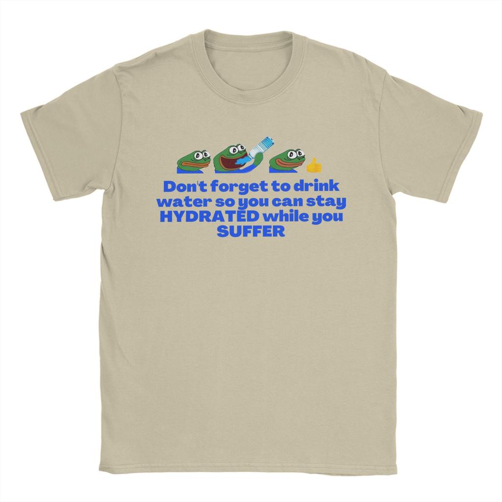 Herren Bleib Hydriert P-pepe Frosch T-Shirts Reiner Baumwolle Tops Lässig Kurzarm Rundhals T-Shirts Erwachsenen T-Shirt