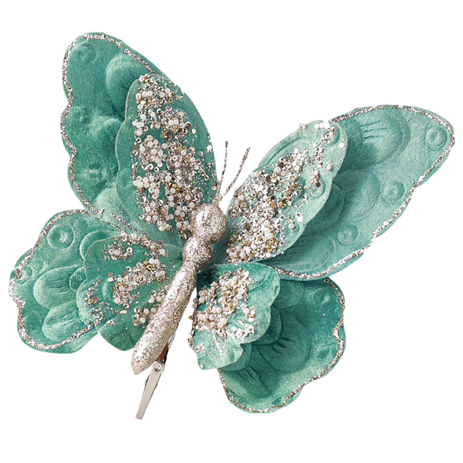 

Бабочки с зажимом для свадебных и домашних цветочных украшений, ювелирных изделий, товаров для творчества, бабочки, украшения для рождественской вечеринки