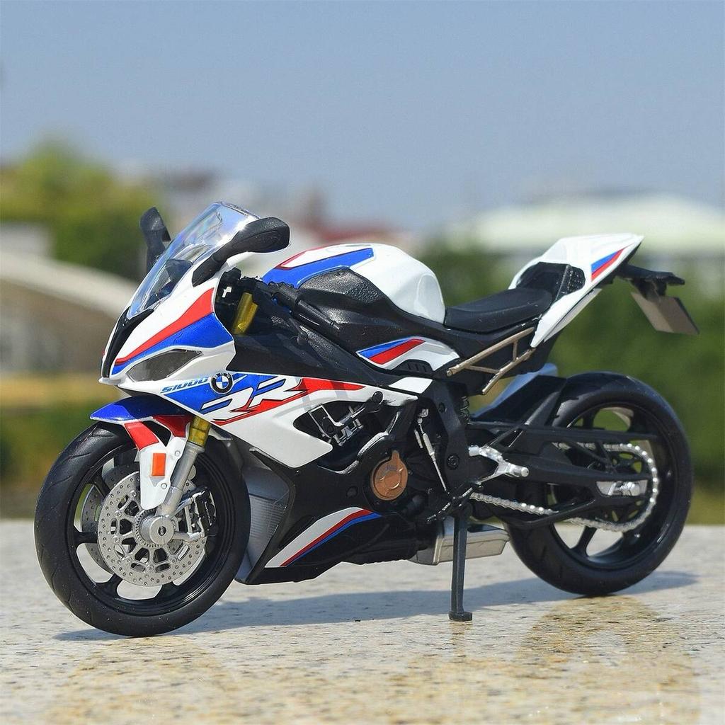 MotoGP BMW S1000RR Simulazione Moto da Corsa Squisito Diecast & Veicolo Giocattolo RMZ city 1:Modello da collezione in lega 12