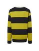 CAMBRIDGE UNIVERSITY [25Ss] Cambridge Stripe Cotton Blend Collared Knit Green
