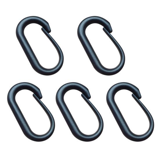 

5Pcs Universal U Shape Backpack Carabiner Clip Clasp Hang Buckle Accessories чёрный